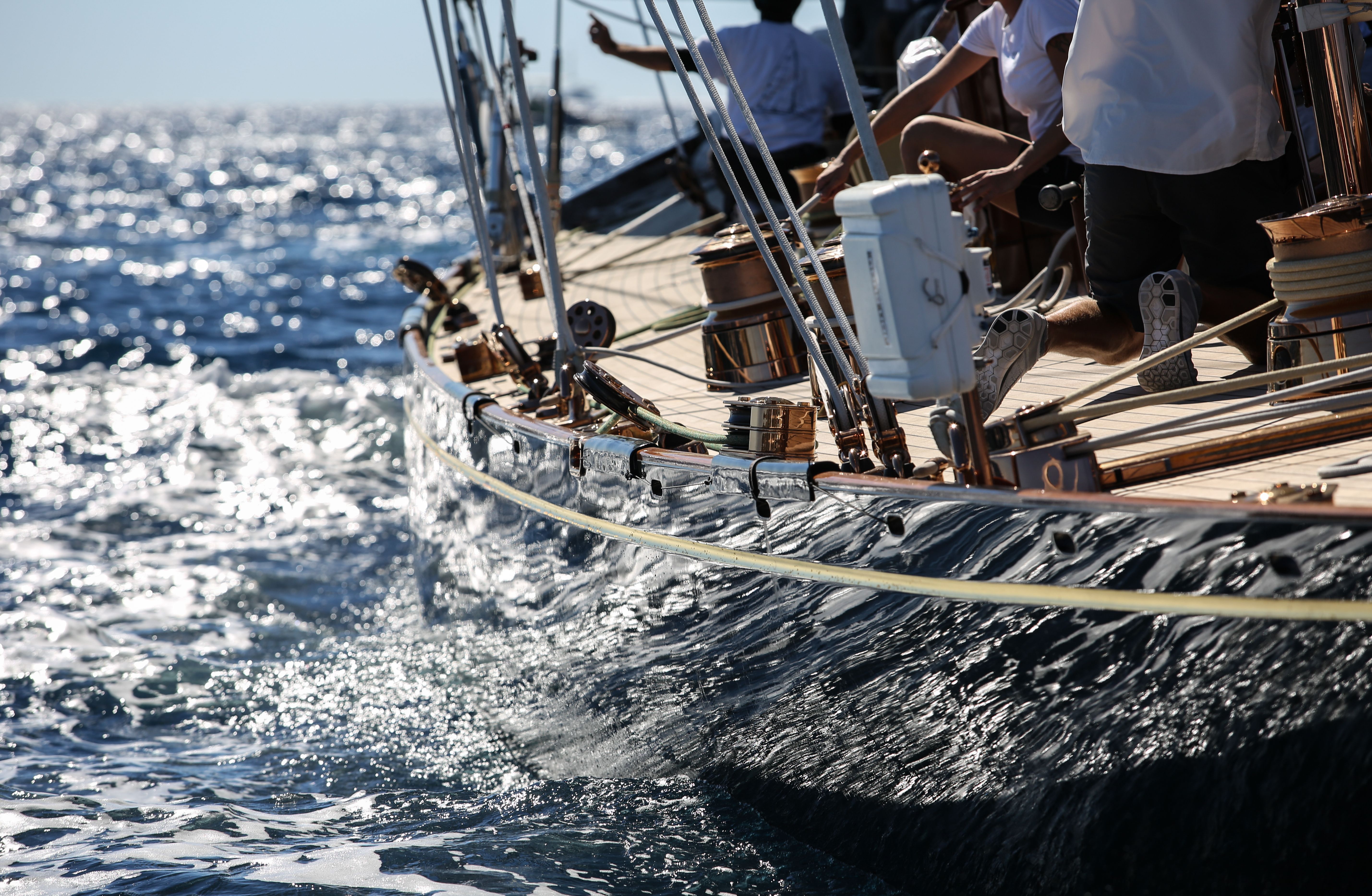 Segelboot auf dem Meer Segelboot auf dem Meer