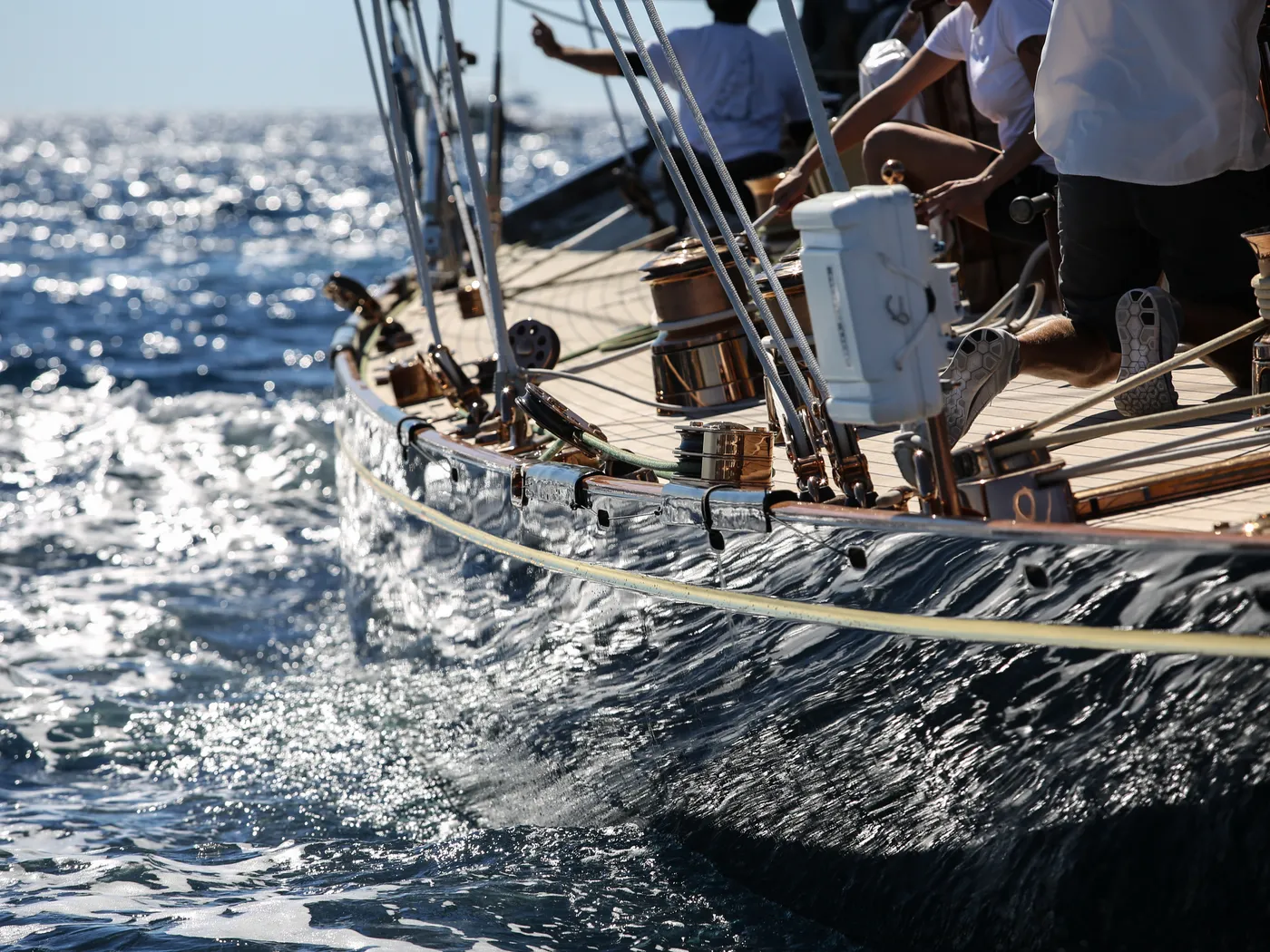 Segelboot auf dem Meer Segelboot auf dem Meer